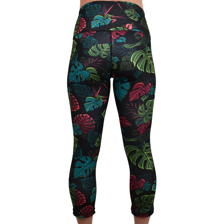 Legging 3/4 taille mi haute femme SUPER MONSTERA multicolor| PROJECT X — Multicolor · Taille L