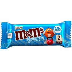 Pack de 12 Barres protéinées M&M'S CRISPY PROTEIN | … — CRISP - Caramel, Cacahuètes, Chocolat et Riz soufflé · Taille 12 x 52 Gr