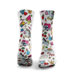 Chaussettes blanches EVERYTHING NICE | HEXXEE SOCKS — Blanc · Taille M (40-43)