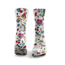 Chaussettes blanches EVERYTHING NICE | HEXXEE SOCKS — Blanc · Taille M (40-43)