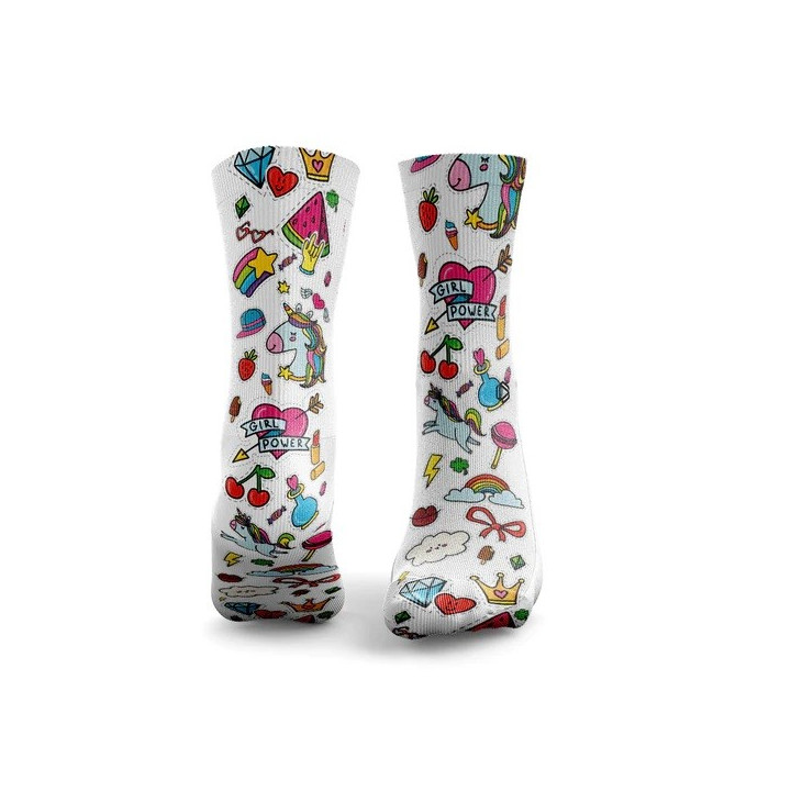 Chaussettes blanches EVERYTHING NICE | HEXXEE SOCKS — Blanc · Taille M (40-43)
