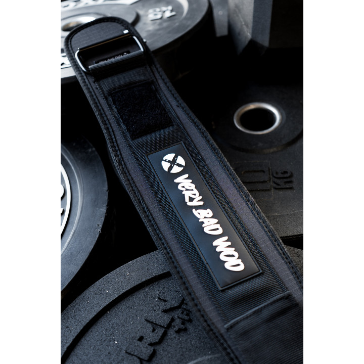 Ceinture de force noire personnalisable | VERY BAD WOD — Noir · Taille XS