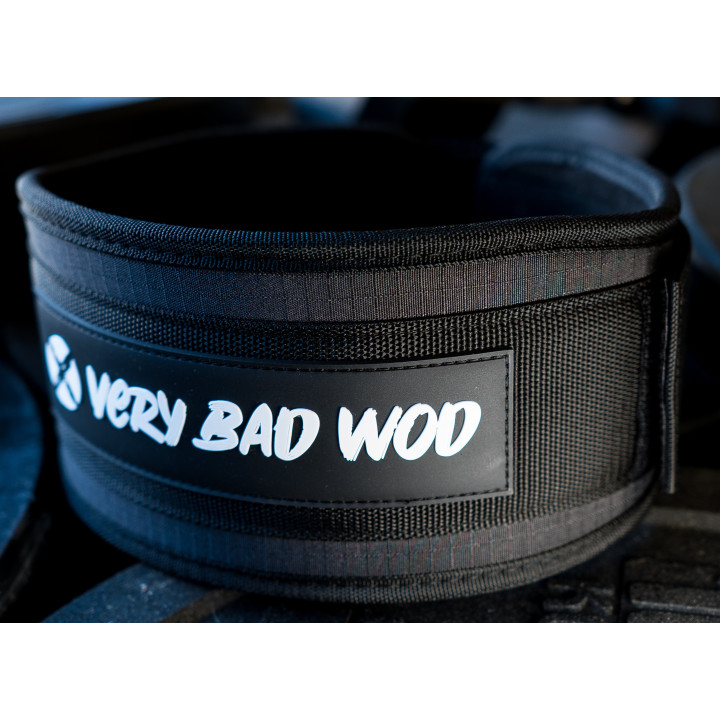 Ceinture de force noire personnalisable | VERY BAD WOD — Noir · Taille XS