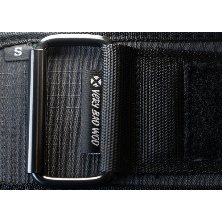 Ceinture de force noire personnalisable | VERY BAD WOD — Noir · Taille XS