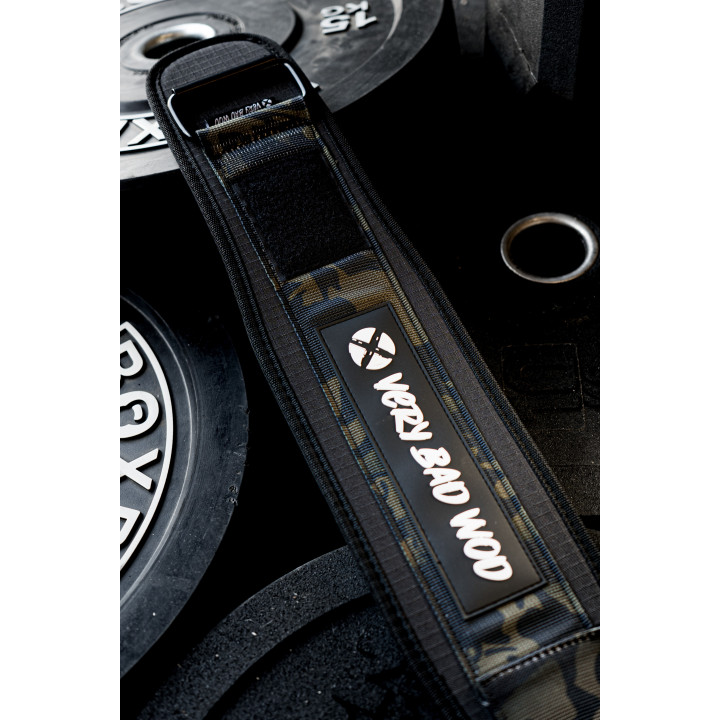 Ceinture de force camo personnalisable | VERY BAD WOD — Vert militaire · Taille S