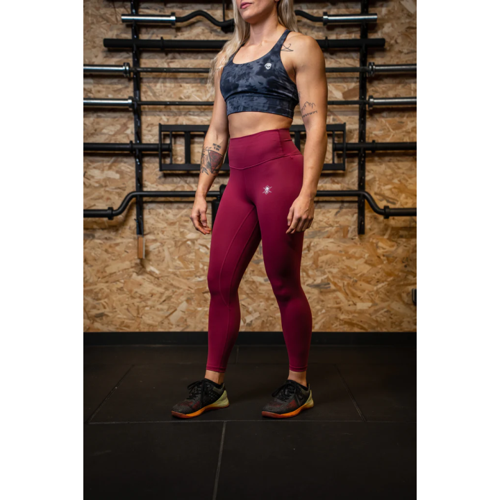 Legging femme Oly rouge cerise - Barbell Regiment — Rouge · Taille L
