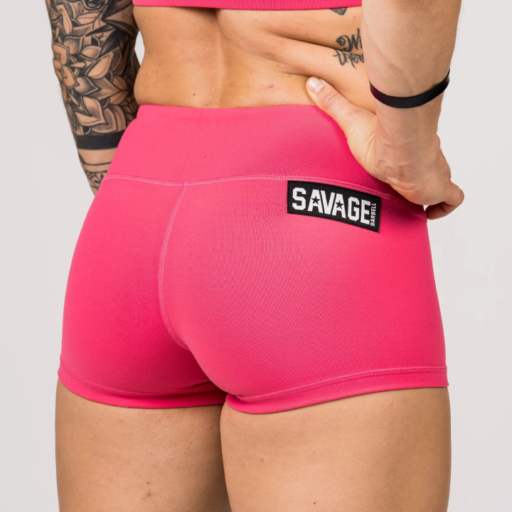 Short  femme Rose STRAWBERRY | SAVAGE BARBELL — Rose · Taille L
