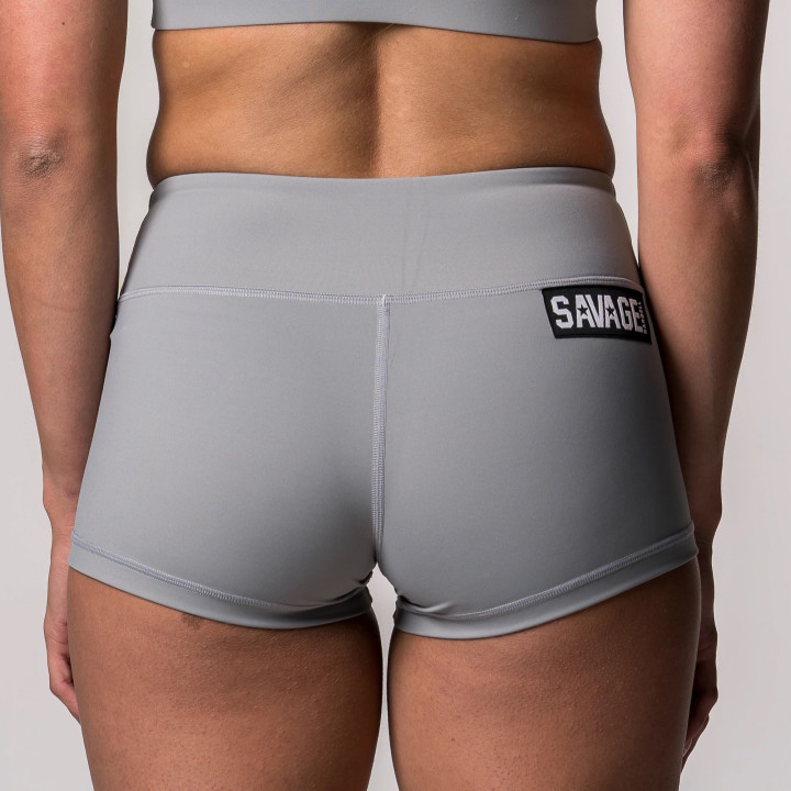 Short  femme gris STEEL | SAVAGE BARBELL — Gris · Taille S