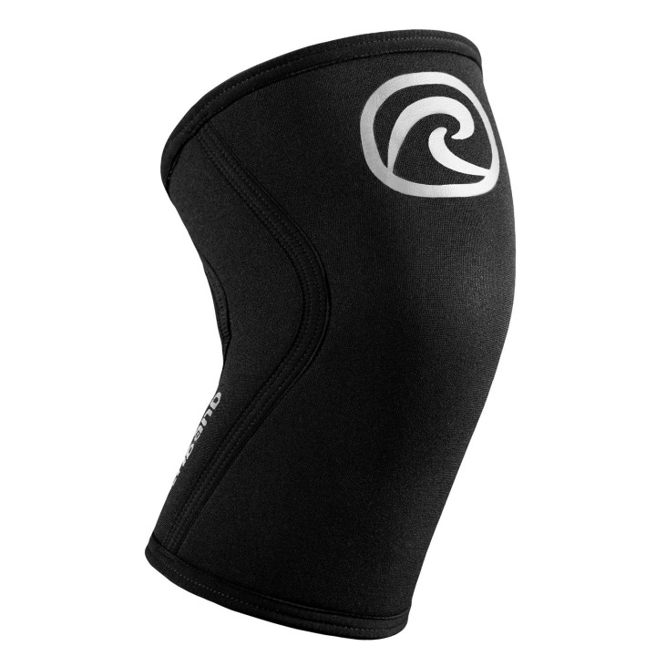 Paire Genouillères CHAMPIONS EDITION Noire - Silver 5 mm | REHBAND — Noir · Taille S