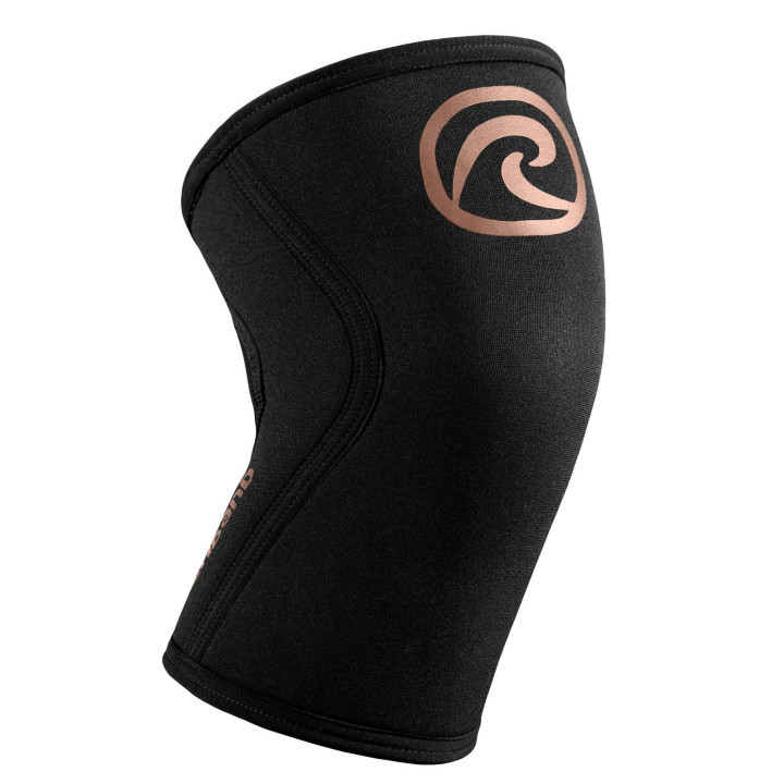 Paire Genouillères CHAMPIONS EDITION Noire - Copper 5 mm | REHBAND — Noir · Taille L