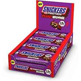 Pack de 12 Barres protéinées SNICKERS PROTEIN PEANUT BROWNIE | MARS PROTEIN — Brownie Cacahuète · Taille 12 x 50 Gr