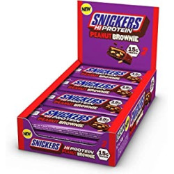 Pack de 12 Barres protéinées SNICKERS PROTEIN PEANUT BROWNIE | MARS PROTEIN — Brownie Cacahuète · Taille 12 x 50 Gr