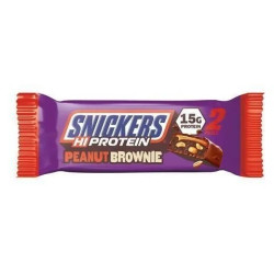 Pack de 12 Barres protéinées SNICKERS PROTEIN PEANUT BROWNIE | MARS PROTEIN — Brownie Cacahuète · Taille 12 x 50 Gr