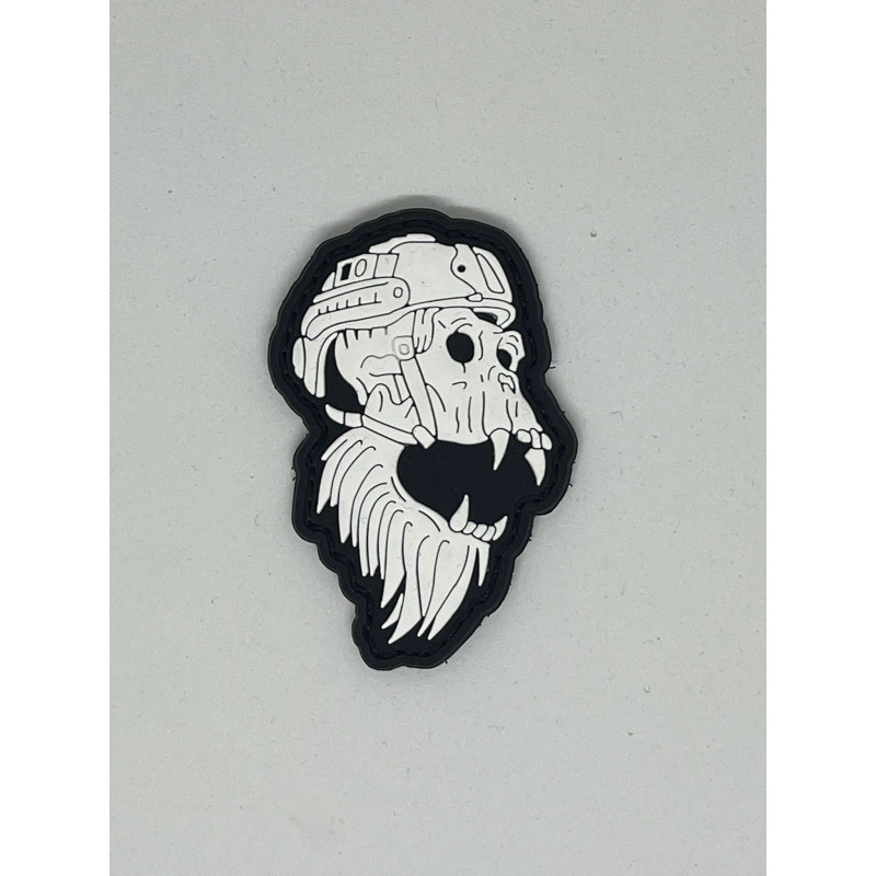 Patch PVC 3D velcro noir GORILLA | VERY BAD WOD — Noir · Taille TU