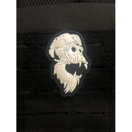 Patch PVC 3D velcro noir GORILLA | VERY BAD WOD — Noir · Taille TU