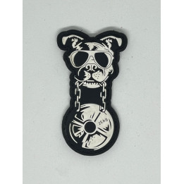 Patch PVC 3D velcro noir CANIWOD | VERY BAD WOD — Noir · Taille TU