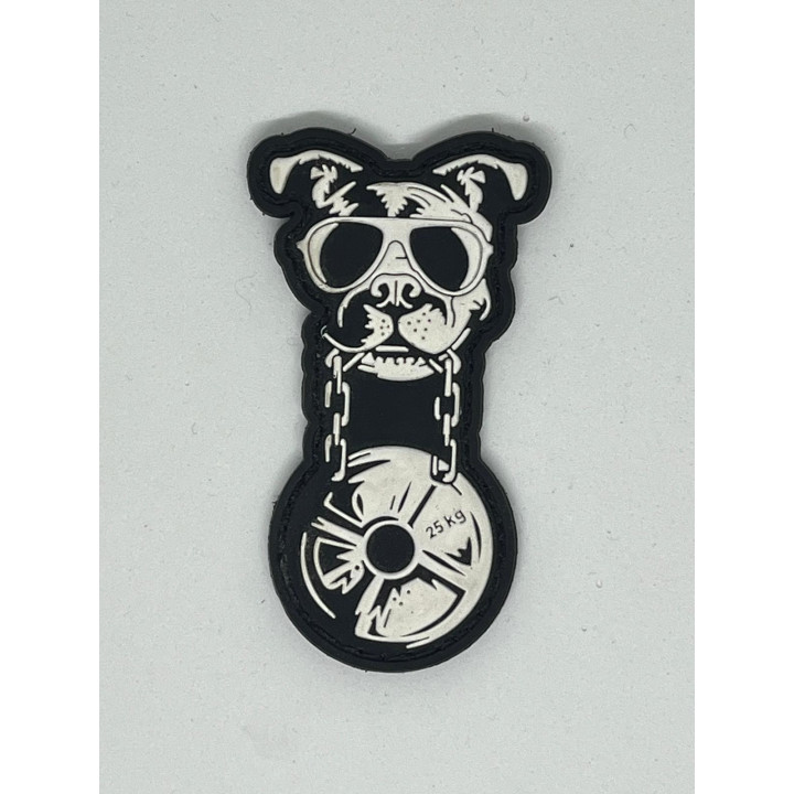 Patch PVC 3D velcro noir CANIWOD | VERY BAD WOD — Noir · Taille TU