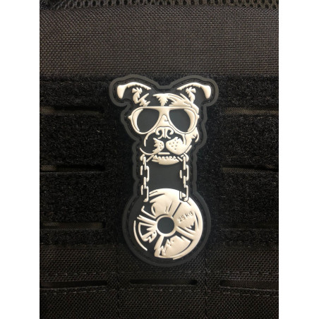 Patch PVC 3D velcro noir CANIWOD | VERY BAD WOD — Noir · Taille TU