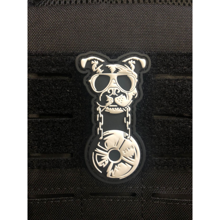 Patch PVC 3D velcro noir CANIWOD | VERY BAD WOD — Noir · Taille TU