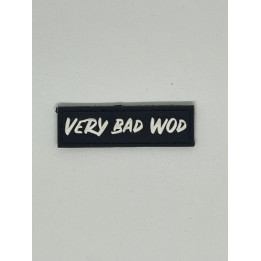 Patch PVC 3D velcro noir Logo VERY BAD WOD | VERY BAD WOD — Noir · Taille TU
