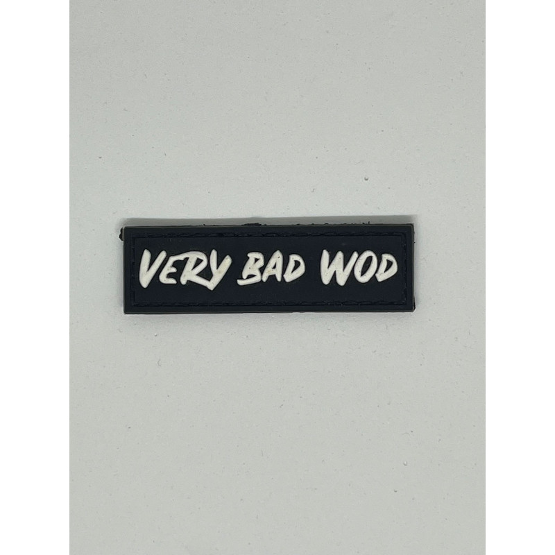 Patch PVC 3D velcro noir Logo VERY BAD WOD | VERY BAD WOD — Noir · Taille TU