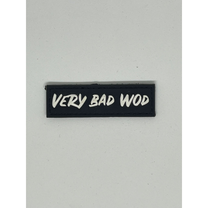 Patch PVC 3D velcro noir Logo VERY BAD WOD | VERY BAD WOD — Noir · Taille TU