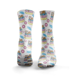 Chaussettes multicolores SLEEPY SLOTH SOCKS | HEXXEE SOCKS — Multicolor · Taille L (43-46)