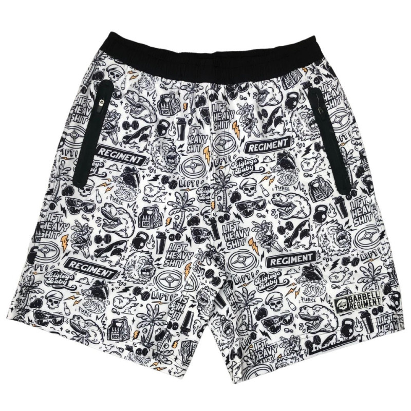 Short homme blanc THE REGIMENT | BARBELL REGIMENT — Blanc · Taille XS