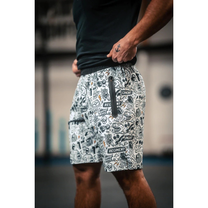 Short homme blanc THE REGIMENT | BARBELL REGIMENT — Blanc · Taille S
