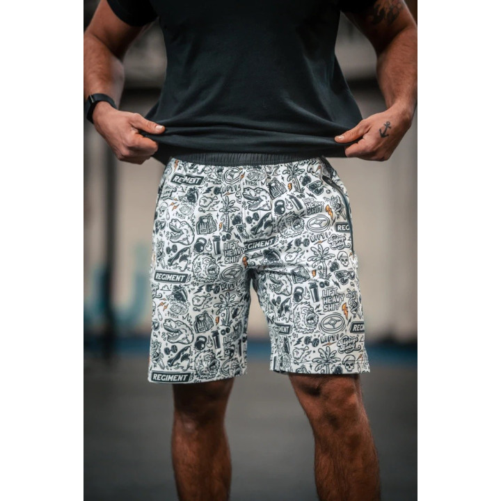 Short homme blanc THE REGIMENT | BARBELL REGIMENT — Blanc · Taille S
