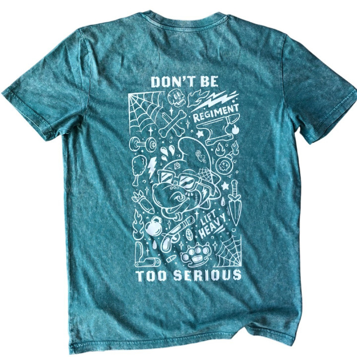 T-Shirt vert menthe DINO CREW | BARBELL REGIMENT — Menthe · Taille M