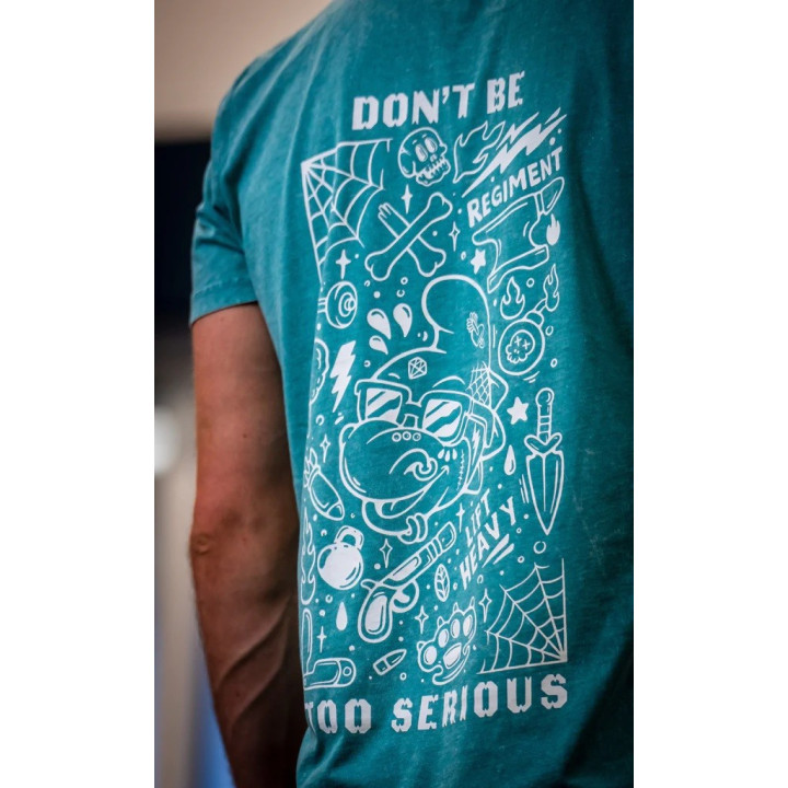 T-Shirt vert menthe DINO CREW | BARBELL REGIMENT — Menthe · Taille L
