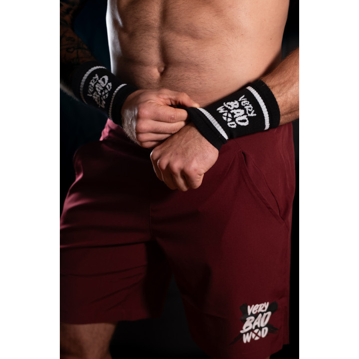 Bandes de poignets SWEATBANDS noires - VERY BAD WOD — Noir · Taille TU