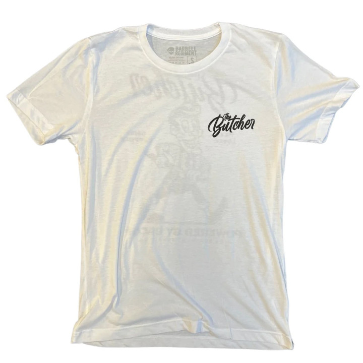 T-Shirt blanc THE BUTCHER | BARBELL REGIMENT — Blanc · Taille S