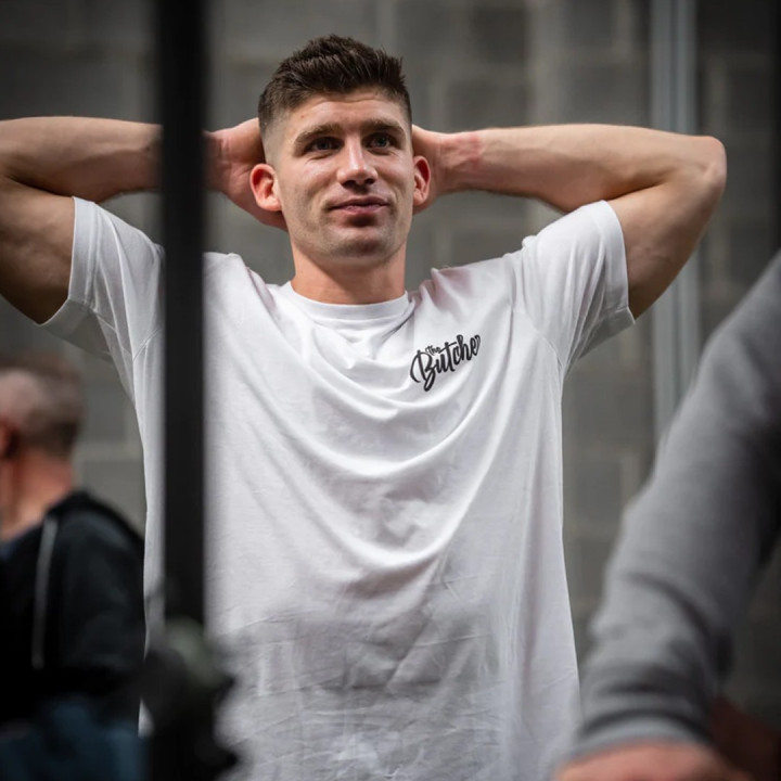 T-Shirt blanc THE BUTCHER | BARBELL REGIMENT — Blanc · Taille S