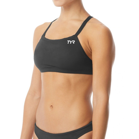 Haut de maillot de bain Femme 001 Black SOLID DIAMONDFIT | TYR — Noir · Taille S