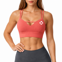 Brassière sport rose moccha GRACE|VERY BAD WOD — Rose · Taille S