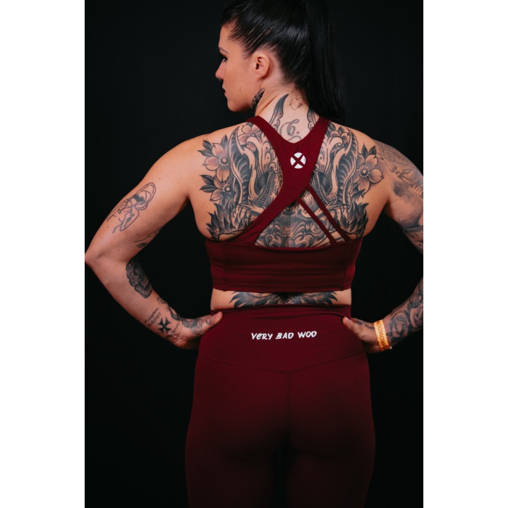 Crop Bra sport high chest rouge CHELSEA|VERY BAD WOD — Rouge · Taille L