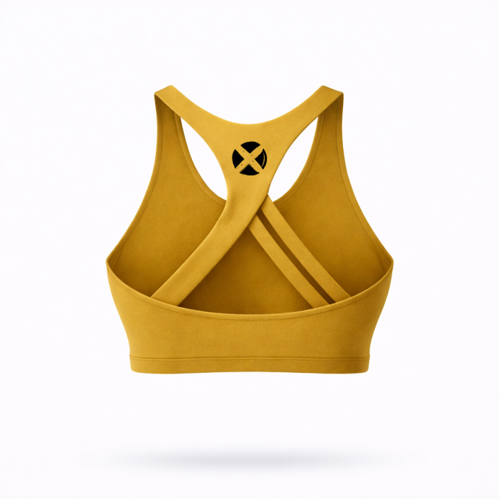 Crop Bra sport high chest jaune gold CHELSEA|VERY BAD WOD — Jaune · Taille S