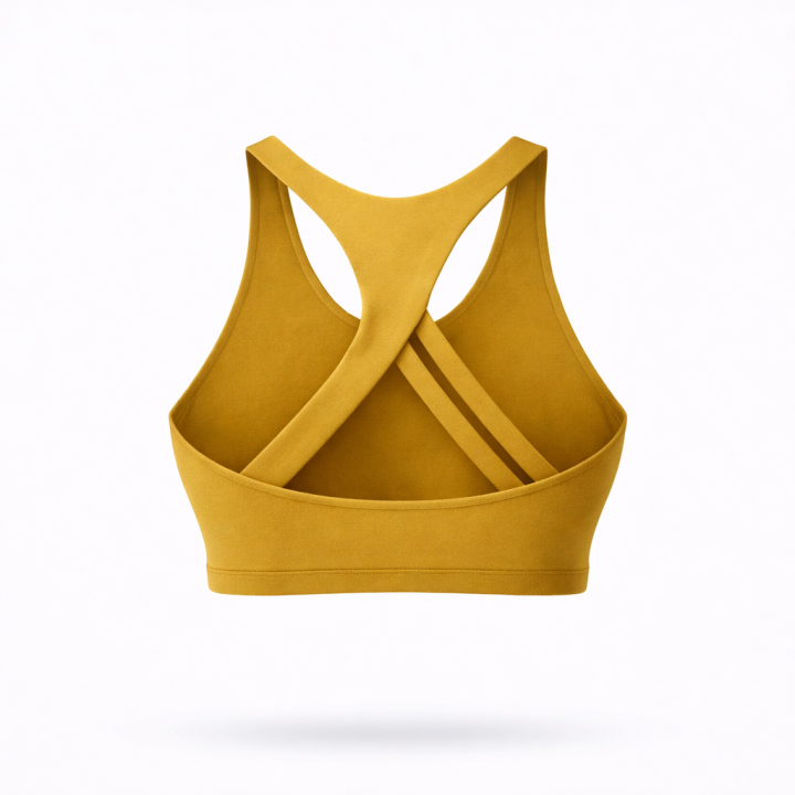 Crop Bra sport high chest jaune gold CHELSEA|VERY BAD WOD — Jaune · Taille S