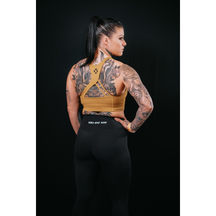 Crop Bra sport high chest jaune gold CHELSEA|VERY BAD WOD — Jaune · Taille S