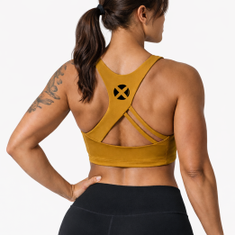 Crop Bra sport high chest jaune gold CHELSEA|VERY BAD WOD — Jaune · Taille M