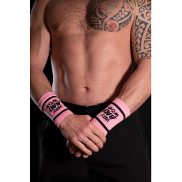 Bandes de poignets rose intense - SWEATBANDS VERY BAD WOD — Rose · Taille TU
