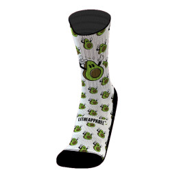 Chaussettes RUDE AVOCADO EXCLUSIVE TD WHITE| LITHE APPAREL — Blanc · Taille M (39-42)