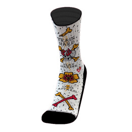 Chaussettes TRAIN HARD EXCLUSIVE TD WHITE| LITHE APPAREL — Blanc · Taille S (35-38)
