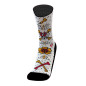 Chaussettes TRAIN HARD EXCLUSIVE TD WHITE| LITHE APPAREL — Blanc · Taille S (35-38)