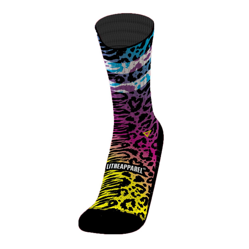 Chaussettes ANIMAL PRINT EXCLUSIVE TD multicolores| LITHE APPAREL — Multicolor · Taille L (43-46)
