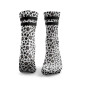 Chaussettes blanches LEOPARD SKULLS noir et blanc | HEXXEE SOCKS — Blanc · Taille S (36-40)