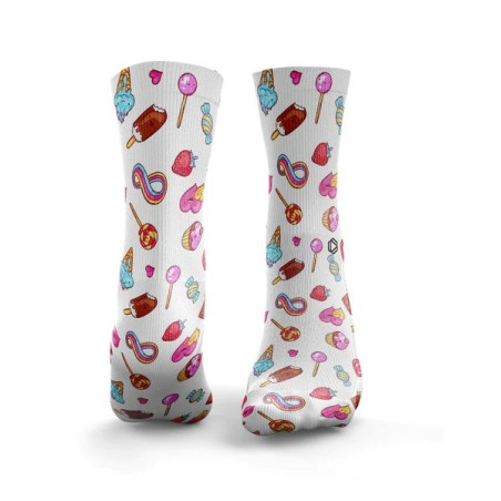 Chaussettes blanches POPPING CANDY | HEXXEE SOCKS — Blanc · Taille M (40-43)