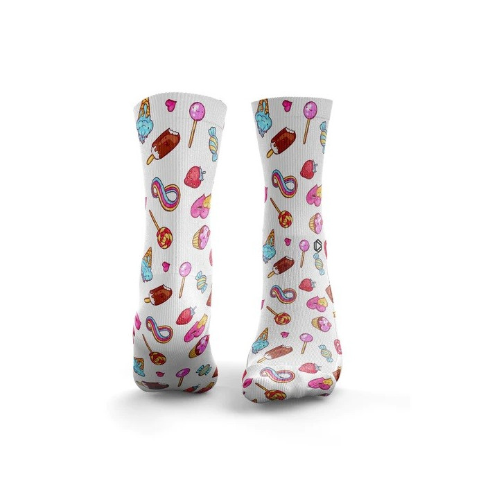 Chaussettes blanches POPPING CANDY | HEXXEE SOCKS — Blanc · Taille M (40-43)